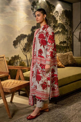 MAARIA.B — 3pc on Digital Lawn with Lawn 4 side printed Dopatta image 1
